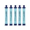 LifeStraw Personal Water Filter for Hiking, Camping, Travel, and Emergency Preparedness, 5 Pack, Blue view 1
