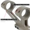 Monstrum MH255 H-Series V2 Hollow Frame Lightweight Offset Picatinny Scope Mount | Flat Dark Earth | 1 Inch Diameter view 2