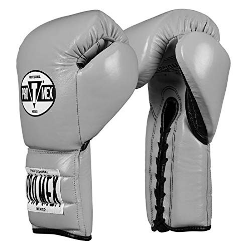 Pro-Mex Pro Lace Training Gloves V 3.0, Silver, 14 oz