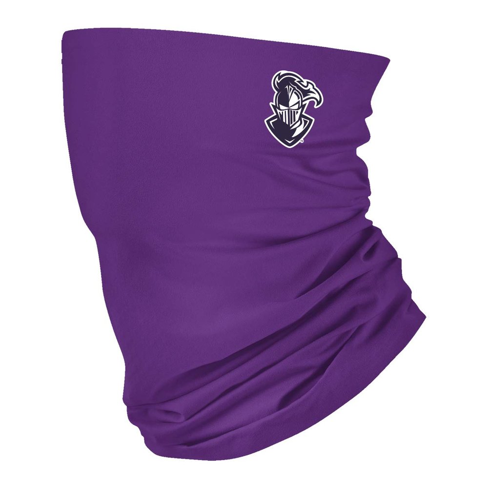 Furman Purple Solid Logo Design Neck Gaiters for Men and Women - Four Way Stretch Fabric Breathable Neck Warmer