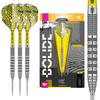 Target Darts Bolide 90% Tungsten Swiss Point Steel Tip Darts Set of 3, Barrel 01, 25 Grams | Featuring Pro Grip Dart Stems, Number 6 Dart Flights, Swiss Points | Professional Darts view 1