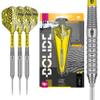 Target Darts Bolide 90% Tungsten Swiss Point Steel Tip Darts Set of 3, Barrel 02, 25 Grams | Featuring Pro Grip Dart Stems, Number 6 Dart Flights, Swiss Points | Professional Darts view 1