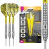Target Darts Bolide 90% Tungsten Swiss Point Steel Tip Darts Set of 3, Barrel 03, 22 Grams | Featuring Pro Grip Dart Stems, Number 6 Dart Flights, Swiss Points | Professional Darts view 1