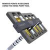 Swiss Point Safe for Holding Points - Holds 5 Sets of Points, Black view 2