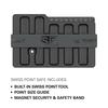 Swiss Point Safe for Holding Points - Holds 5 Sets of Points, Black view 3