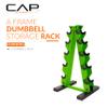 CAP A-Frame Dumbbell Hand Weight Vertical Storage Rack - Green view 2