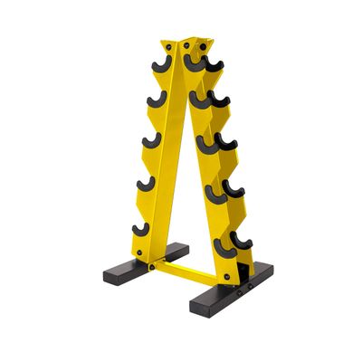 CAP A-Frame Dumbbell Hand Weight Vertical Storage Rack - Yellow
