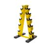 CAP A-Frame Dumbbell Hand Weight Vertical Storage Rack - Yellow view 1