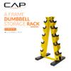 CAP A-Frame Dumbbell Hand Weight Vertical Storage Rack - Yellow view 2