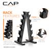CAP A-Frame Dumbbell Hand Weight Vertical Storage Rack - Red view 3