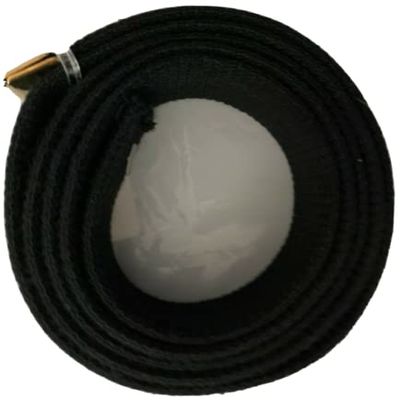 Navy Black Belt with Gold Tip 45" X 1 1/4"