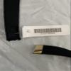 Navy Black Belt with Gold Tip 45" X 1 1/4" view 4