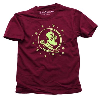 Wes & Willy Florida State Seminoles Glow in The Dark Tee As Shown