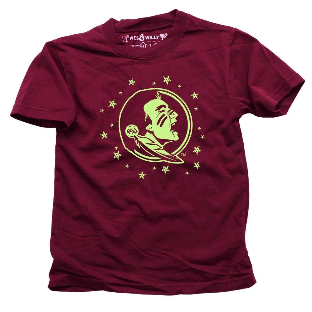 Wes & Willy Florida State Seminoles Glow in The Dark Tee As Shown