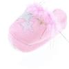 Static Footwear Girls Fashion Slip On Comfy Warm House Slippers,Light Pink,2/3 view 1