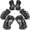 boruizhen Kids/Adult/Youth Knee and Elbow Pads with Wrist Guards 3 in 1 Protective Gear Set for Skateboarding Cycling BMX Bike Scooter Skating Riding view 1