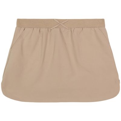 Nautica Big Girls School Uniform Performance Scooter, Khaki, 7