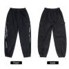 Rolanko Kids Cargo Pants Trousers Jogger with Pockets for Girls Street Hip Hop Dance Clothes (Black, 8-10) view 4