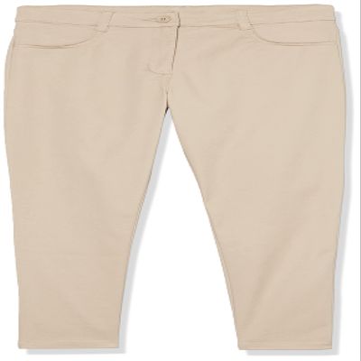Nautica Plus Girls School Uniform Stretch Twill Skinny Leg Pant, Khaki, 12.5