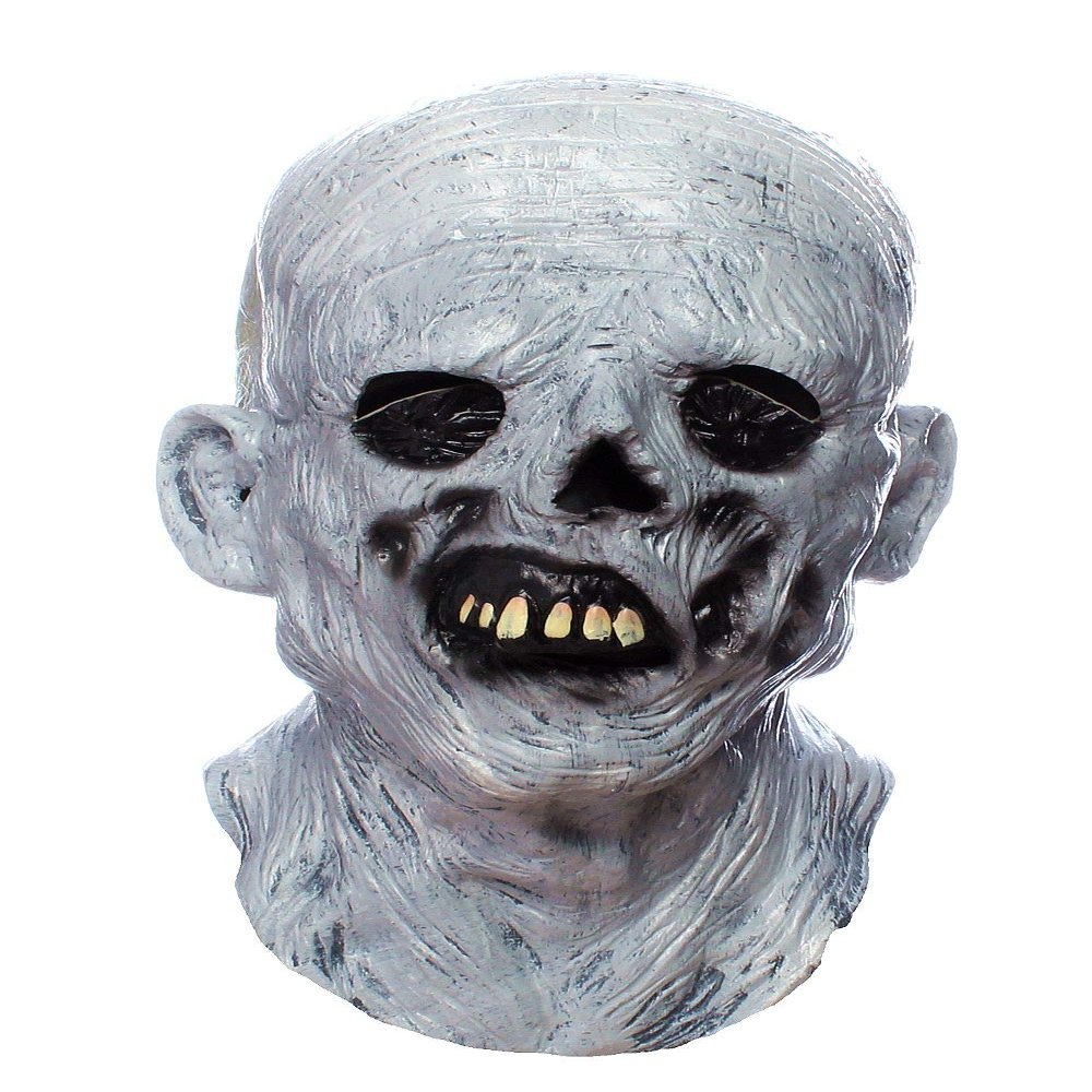 RAPGET Horror Zombie Creepy Old Man Latex Full Head Mask - Halloween Novelty Costume Party