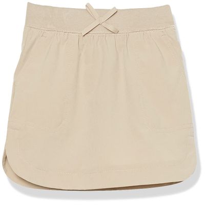 Nautica Big Girls School Uniform Performance Scooter, Khaki, 12
