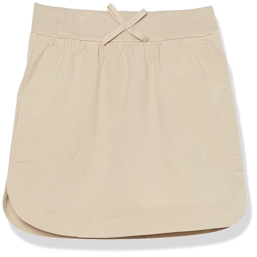 Nautica Big Girls School Uniform Performance Scooter, Khaki, 12