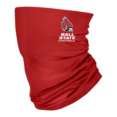 Ball State University Red Solid Logo Design Neck Gaiters for Men and Women - Four Way Stretch Fabric Breathable Neck Warmer