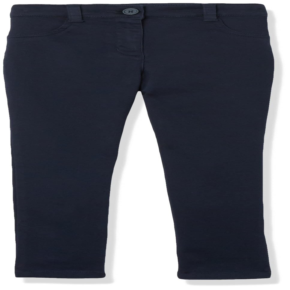Nautica Big Girls School Uniform Stretch Twill Skinny Leg Pant, Navy, 7