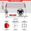 PowerNet Warm Up Net, Portable Volleyball Net for Backyard Games & Training, Indoor Outdoor Volleyball Practice Equipment, Foldable One Piece Quick Setup Frame view 3