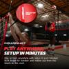 PowerNet Warm Up Net, Portable Volleyball Net for Backyard Games & Training, Indoor Outdoor Volleyball Practice Equipment, Foldable One Piece Quick Setup Frame view 4