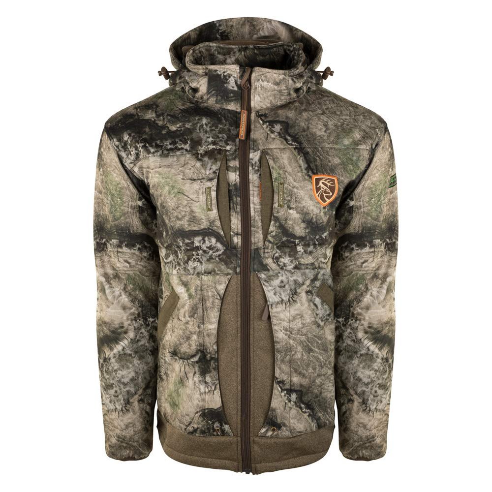 Drake Waterfowl Men's Stand Hunter's Endurance Jacket with Agion Active XL Scent Control Technology, Mossy Oak Terra Coyote, XX-Large