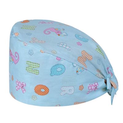 Adjustable Tie Back Surgical Operating Room Scrub Cap with Sweatband for Nurse/Doctor, N-05