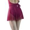 119143004 Lace Dance Skirt Wrap Ballet Skirts Baiwu (Dark Red, M) view 2