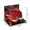 Better Display Cases Versatile Acrylic Display Case - Large Rectangle Box with Mirror, Yellow Risers and Black Base 15.25" x 12" x 9" (V13) view 2