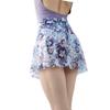 Baiwu 119143005 Floral Mesh Wrap Ballet Skirt Quality Dance Skirt Dancewear (Blue Floral, M) view 2