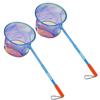 PLUSINNO Kids Fishing Net, Landing Net with Carbon Fiber Telescopic Pole Handle and Ultralight Aluminum Alloy Ring, Catch and Release Butterfly Net for Kids 2 Pack view 1