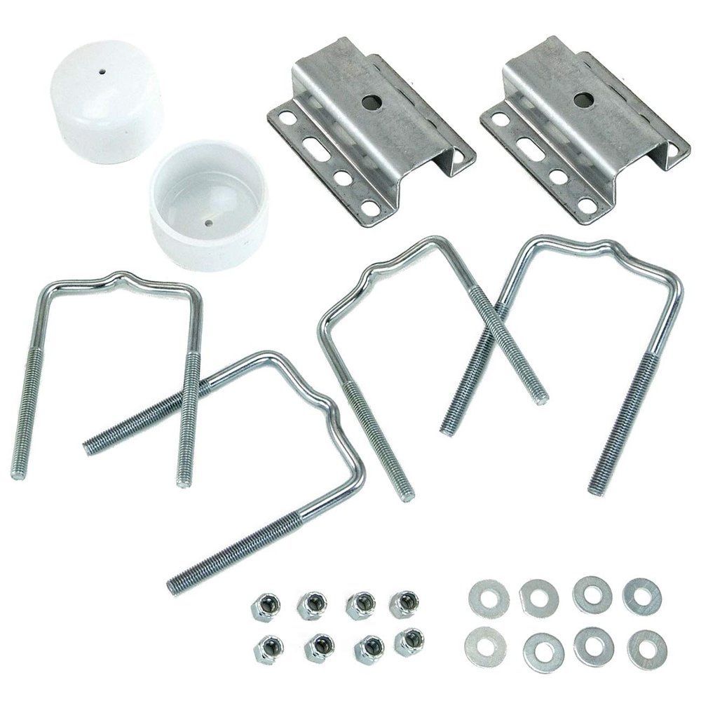 Boat Trailer Galvanized Universal Guide Pole and Post Mounting U Bolt Kit