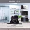 Portable Camping Fan with LED Lantern Rechargeable USB Desk Fan Kit for Tent Car RV view 4