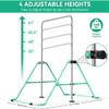 FBSPORT Gymnastics Bar for Kids with Rings,Adjustable Height Gymnastic Horizontal Bars Junior Training Bar Children Folding Training Monkey Bars for Home Using view 2