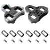 CyclingDeal Bike Cleats Compatible with Look Keo & Garmin Vector - Road Bike Bicycle Cleat Set with Wide Beam Design - 0 Degree view 1