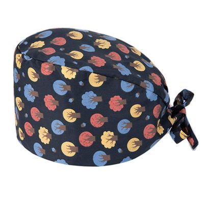 Adjustable Tie Back Surgical Operating Room Scrub Cap with Sweatband for Nurse/Doctor, N-01