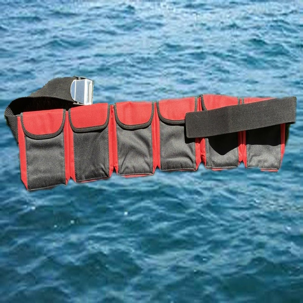 AKM-Diving pocket weight belts (Black, x large)