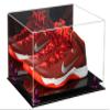Better Display Cases Versatile Acrylic Display Case - Large Rectangle Box with Mirror, Purple Risers and Black Base 15.25" x 12" x 9" (V13) view 1