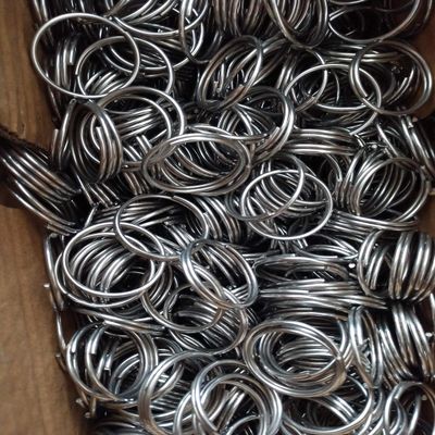 30mm 316 Stainless Steel Key Rings Heavy Duty Split Rings for Scuba Gear 100 Piece