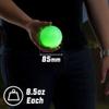 GoSports 85 mm LED Bocce Ball Game Set - Includes 8 Light Up Bocce Balls (8.5oz Each), Pallino, Case and Measuring Rope view 3
