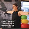 Body Sport Universal Fit Wrist & Ankle Cuff Weights, 7.5 lb. (2-Pack) - Weight Sets for Resistance Training (Black) view 3