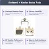 Bike Brake Pads Sintered for Hope Tech X2, X 2 Race, Mini V2, Tech V 2 Brakes. The Bicycle Replacement Part for OEM Brakes for high Braking Power (1 Sintered) view 2