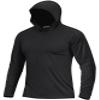 Boladeci Fishing Shirts for Men Long Sleeve Sun Protection UPF 50+ Hoodie Sun Shirts UV SPF Clothing Lightweight Quick Dry Fit Summer Black XL view 1
