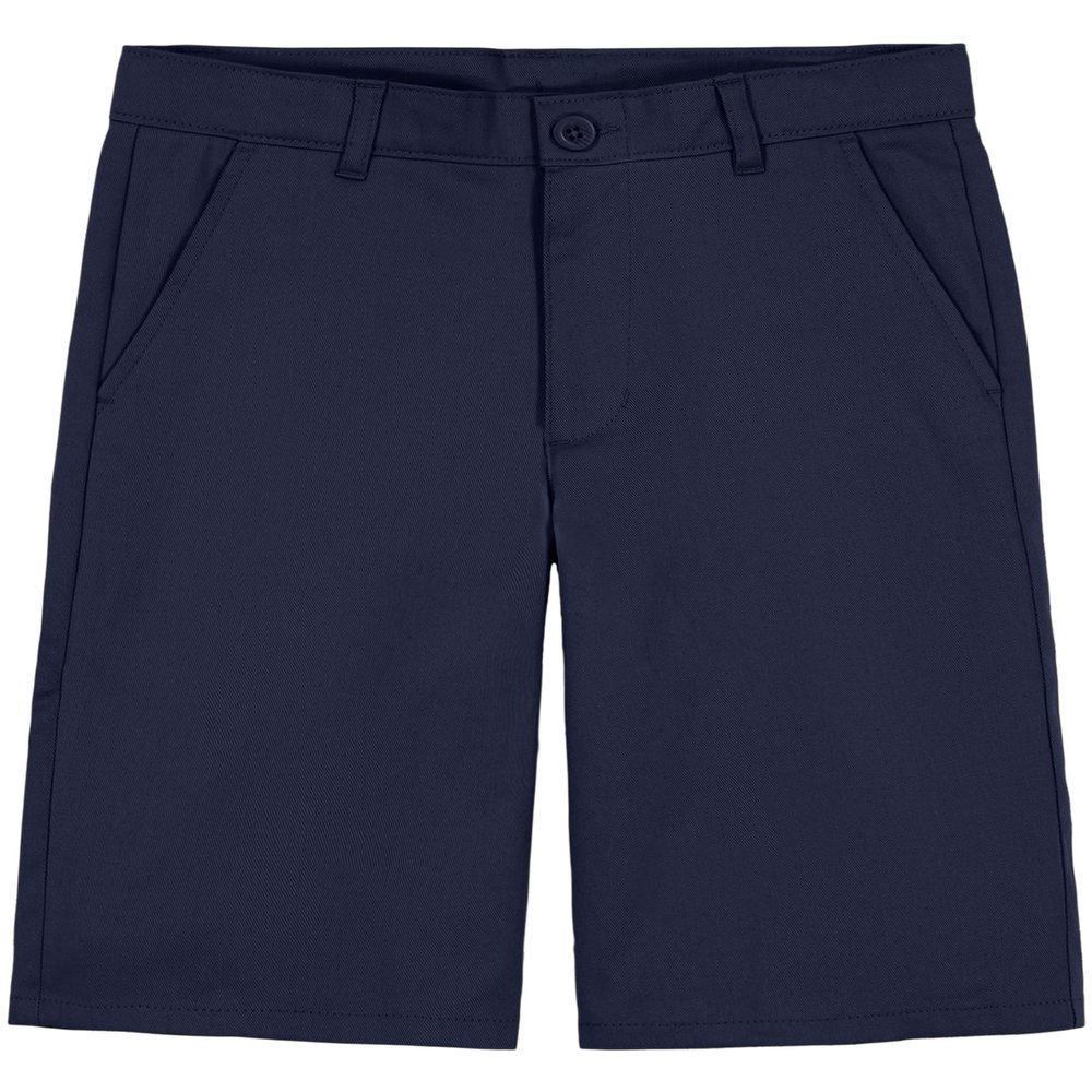 Nautica Big Boys' School Uniform Flat Front Stretch Twill Short, Navy, 10