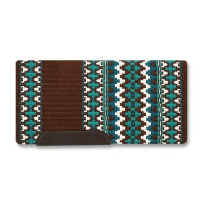 Mayatex Kiva 40x34 New Zealand Wool Saddle Blanket Brown 40in x 34in